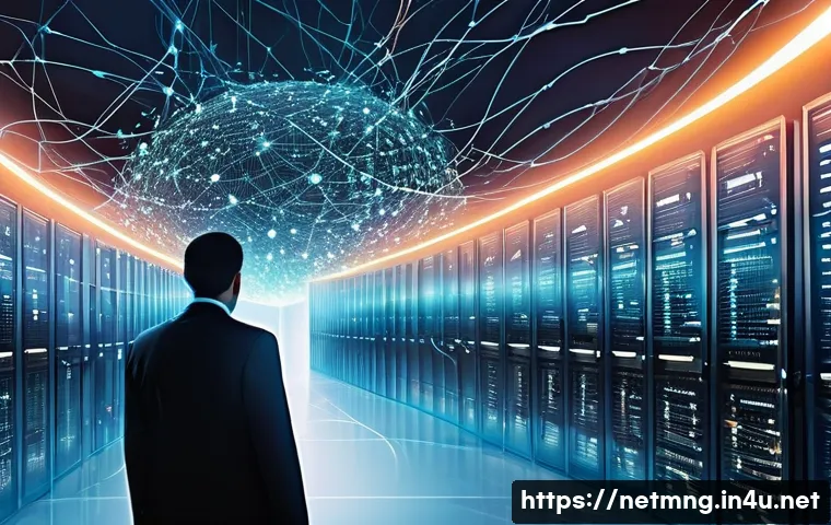 사내 네트워크 정책 준수 가이드 - **Prompt 1: The Evolution of Network Security**
A visually striking split image showcasing the t...